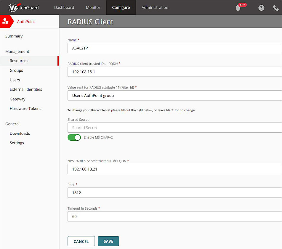 The screenshot of authpoint, picture 1